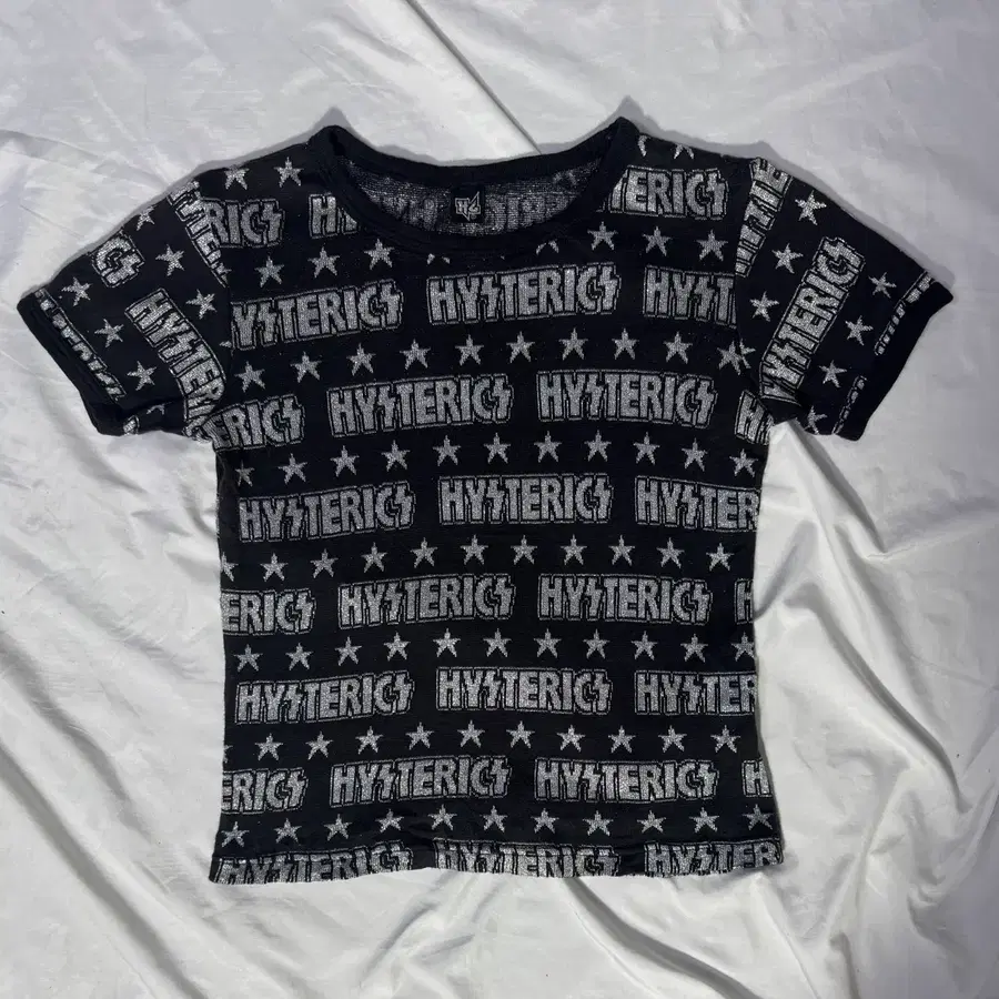 히스테릭 미니 스타 패턴 글리터 니트 티셔츠
