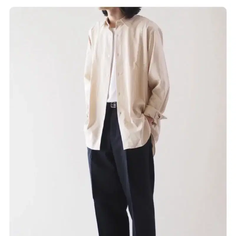 (3)MAATE AND SONS 매티앤선즈 Button Down Shirts Ecru