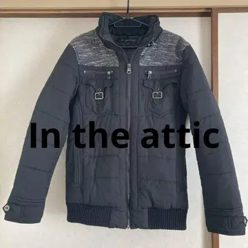 In the attic 목조 절개 디자인 패딩 자켓 아우터 M