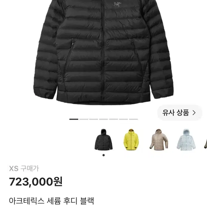 아크테릭스 세륨 후디 블랙