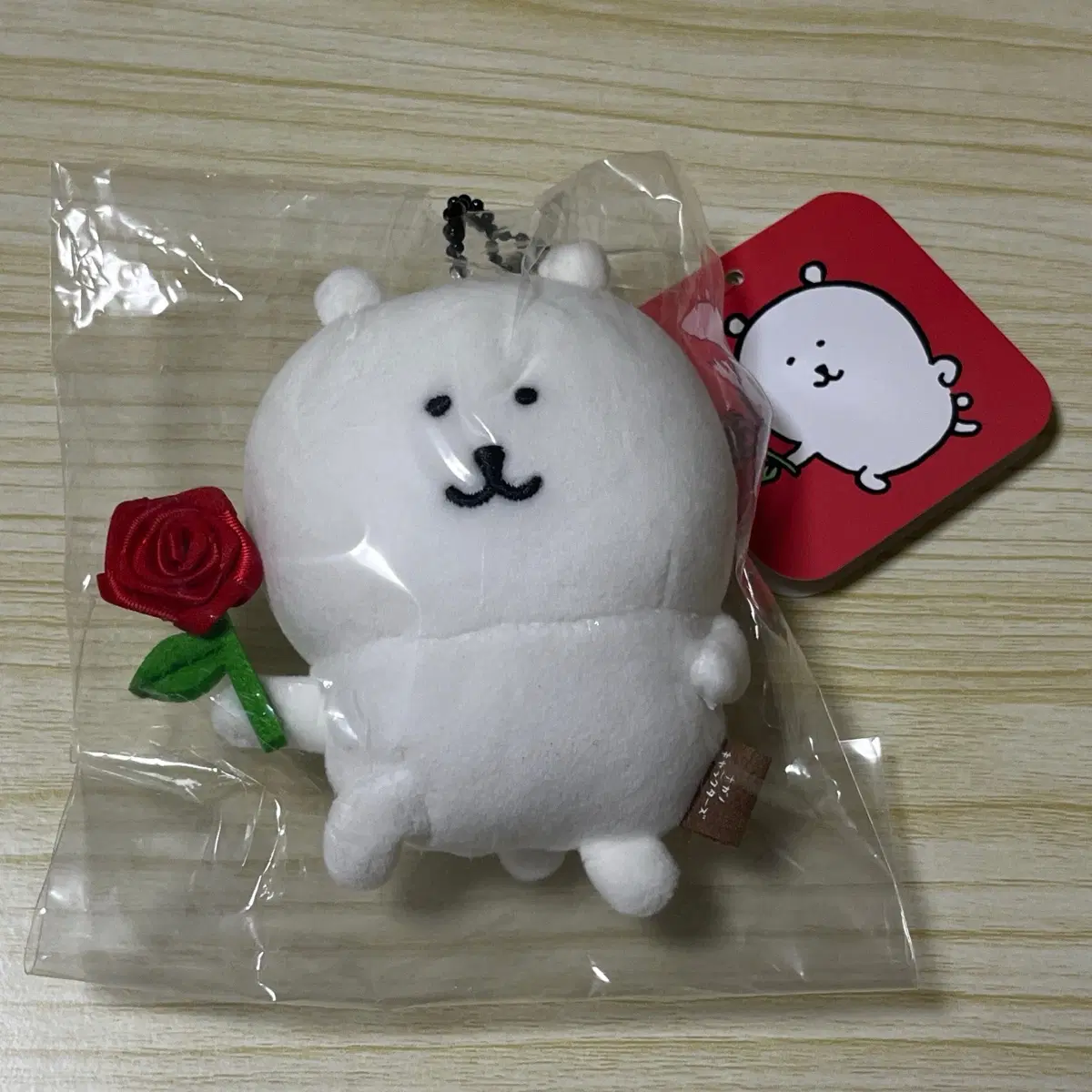 장미 농담곰 마스코트
