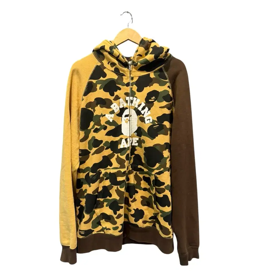 3XL / 베이프 카모 크레이지 컬리지 후드집업
