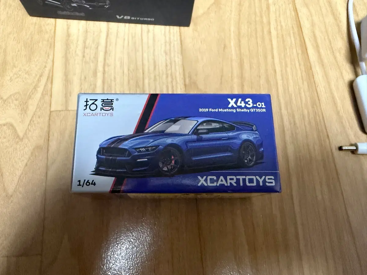 XCARTOYS 2019 포드 머스탱 쉘비 GT350R 1/64 블루