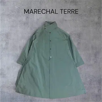 MARECHAL TERRE 백튤 코트 M 상당 올리브