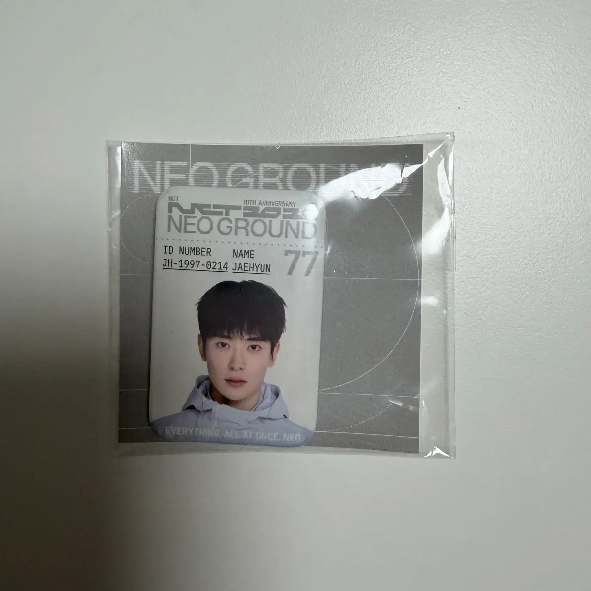 NCT 127 엔시티 네오그라운드 메탈 ID 배지 재현