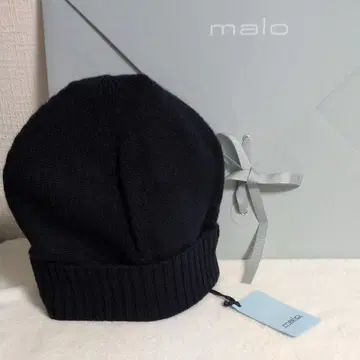 malo 마로 캐시미어 100% 니트 모자 네이비 계열