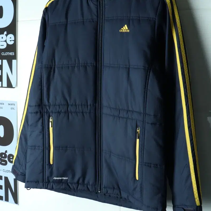 (L-XL) 아디다스 집업 바람막이 점퍼자켓 패딩 네이비-H39914