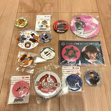 홋카이도 일본햄 파이터즈 캔뱃지 묶음 판매