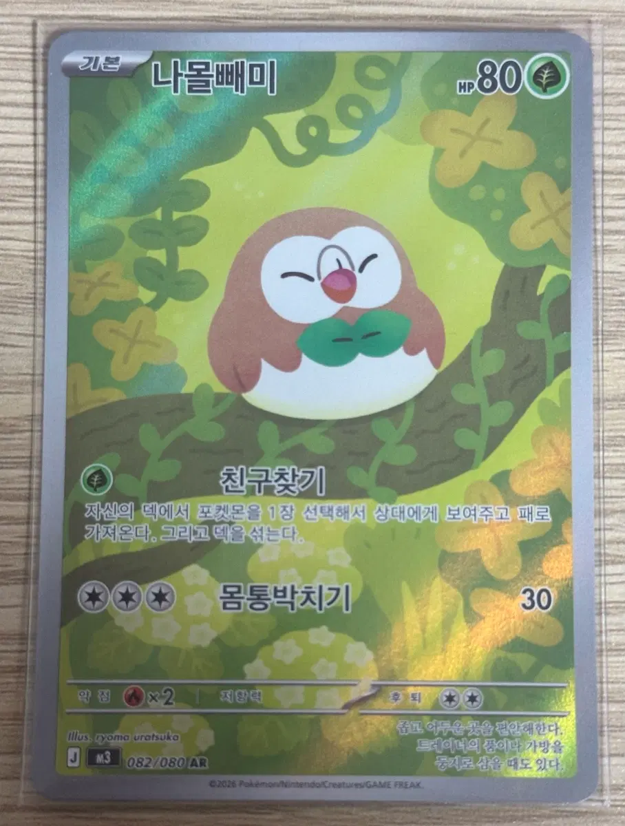 포켓몬카드 나몰빼미 AR