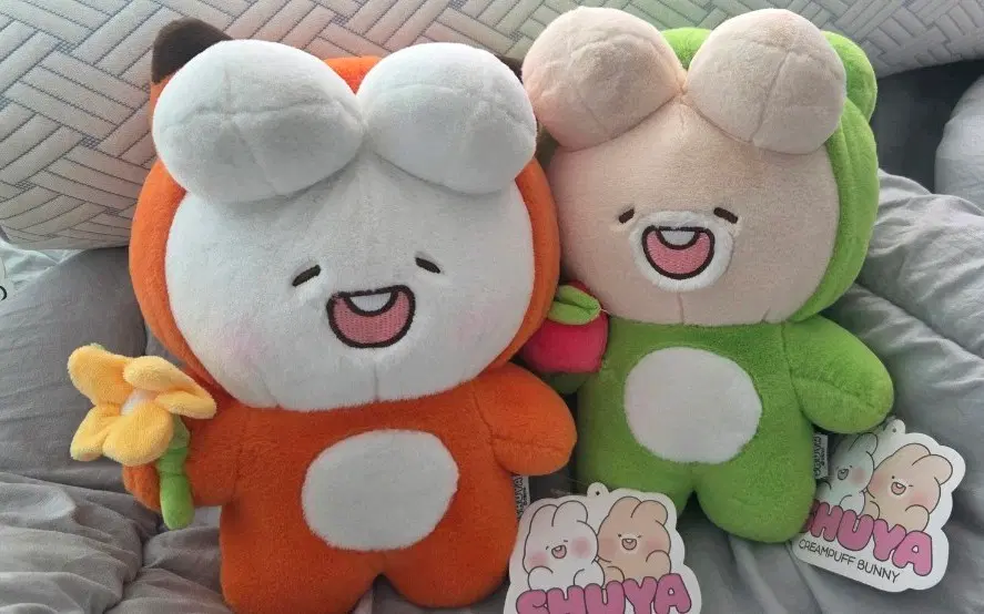 슈야토야 여우 개구리 인형 30cm 일괄