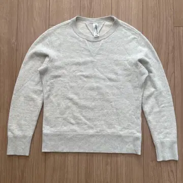 LOOPWHEELER x BEAMS 양V 맨투맨 그레이 사이즈 M