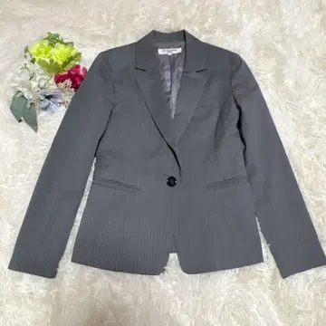 새상품급 [내추럴 뷰티 베이직] 테일러드 자켓(S) 그레이