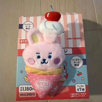 BT21 인형 배지 훼미리마트 한정판 COOKY