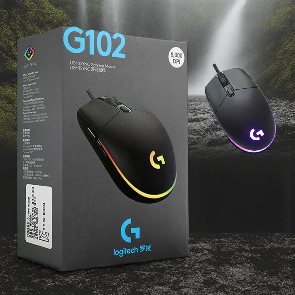 로지텍 G102 2세대 LIGHTSYNC 게이밍 유선 마우스 병행