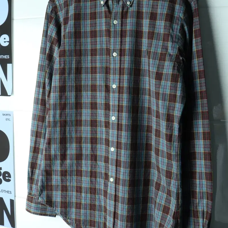 (M-XL) 폴로 랄프로렌 셔츠 남방 USA 체크 블루-H39863