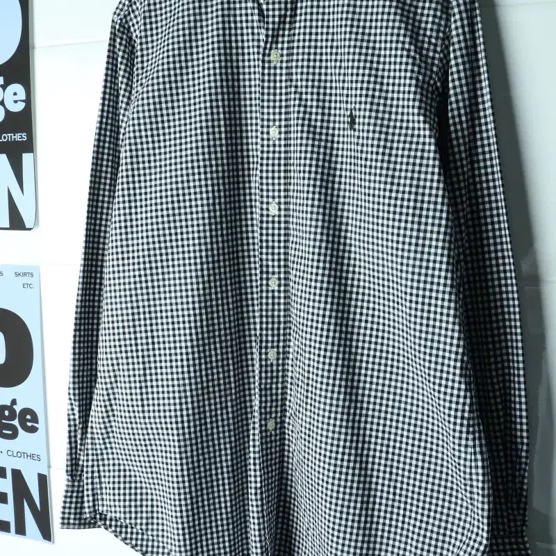 (L-2XL) 폴로 랄프로렌 셔츠 남방 USA 체크 블랙-H39871