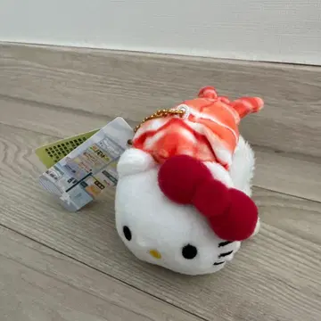 헬로키티 스시 새우 봉제 인형 키링 한국