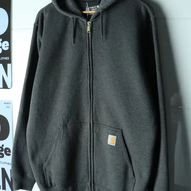 (M-2XL) 칼하트 후드집업 USA 박시 그레이 기모-H39890