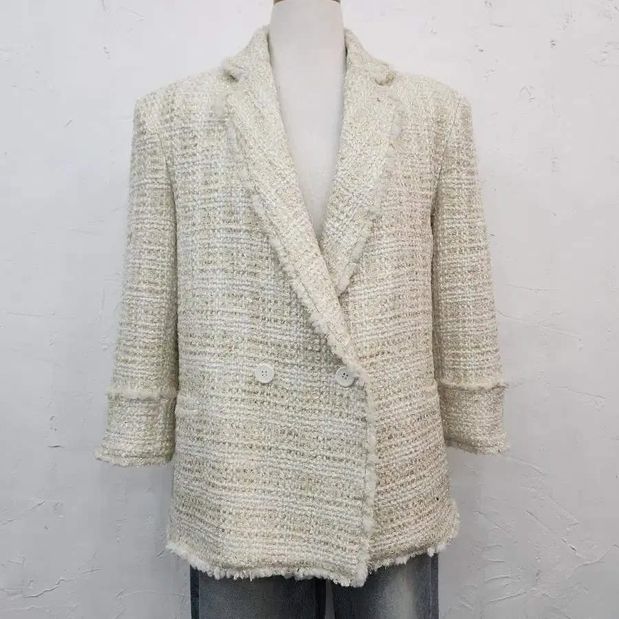 트위드 자켓 베이지 / 아이보리