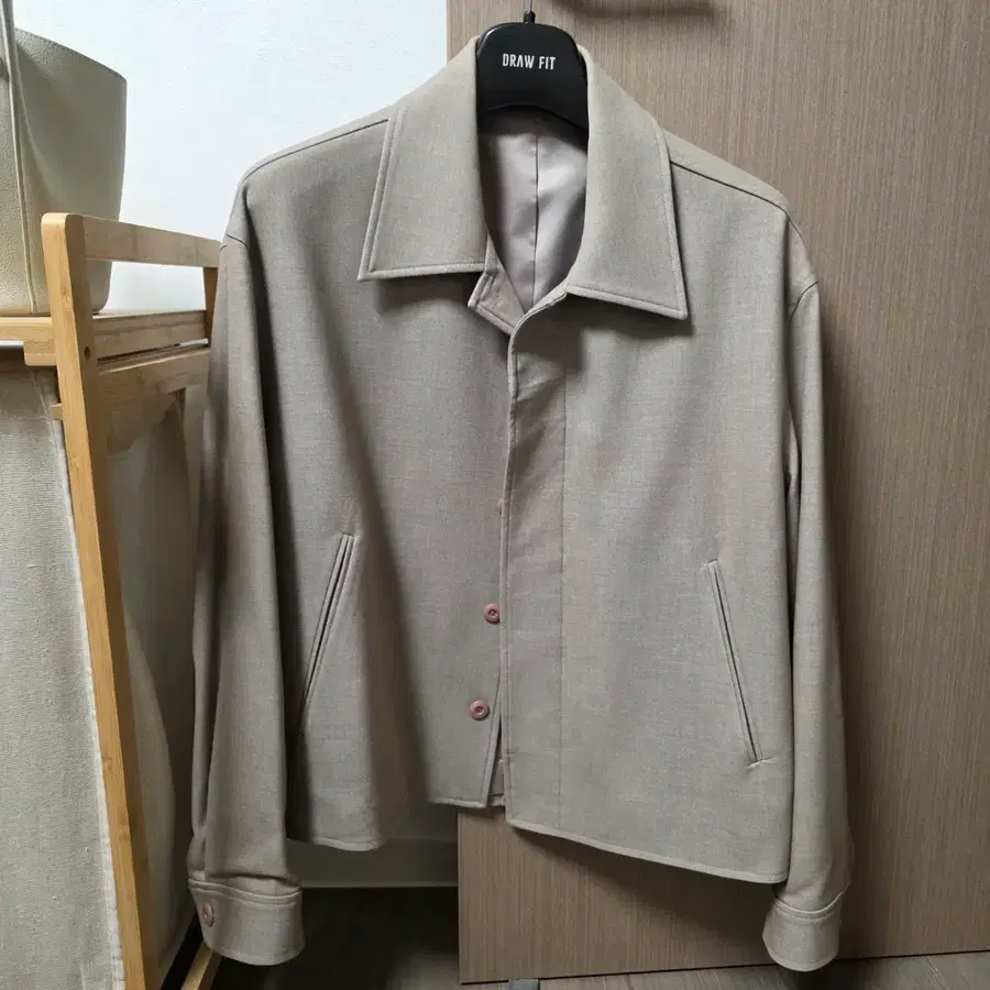 드로우핏 미니멀 소프트 울 자켓 M(100)