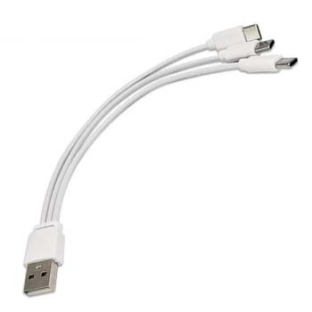USB to C타입 3in1 멀티 충전 케이블 20cm