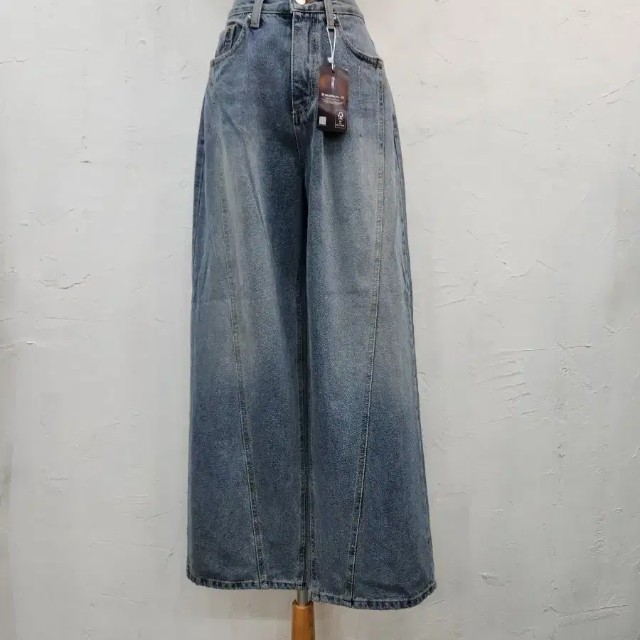 데님 통바지 청바지