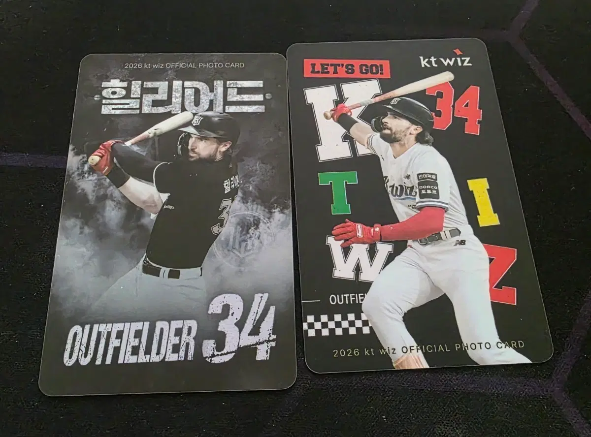 kt wiz 2026 공식 포토카드 힐리어드/KTWIZ