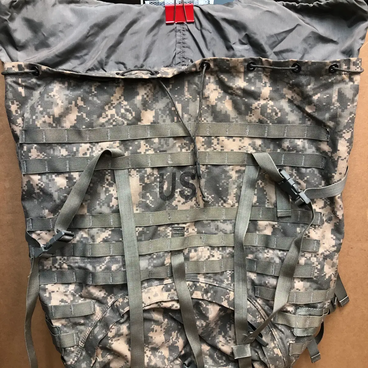 ACU럭색부품본체만2. 미군 오리지널 MOLLE II ACU 대형 럭색 배낭 본체 (A급/가방단품)