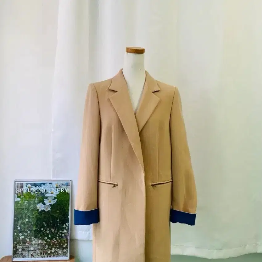 리스트 베이지 컬러 블레이저 자켓 S