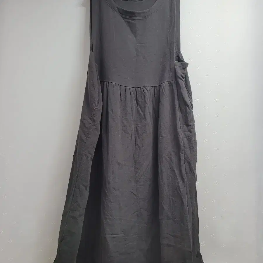 77~88)민소매 롱 원피스 챠콜