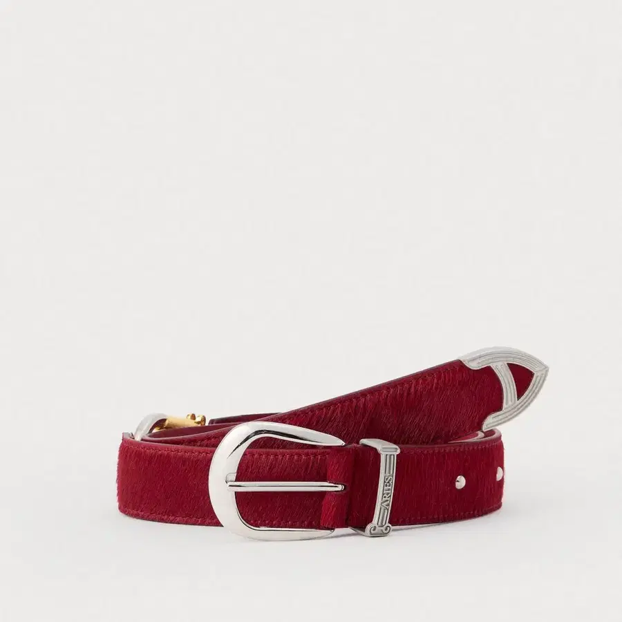 [L] ARIES 마조 벨트 RED 여성 A5G54D003 G11
