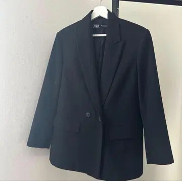 ZARA 테일러드 자켓 오버 사이즈 더블 브레스트 자켓