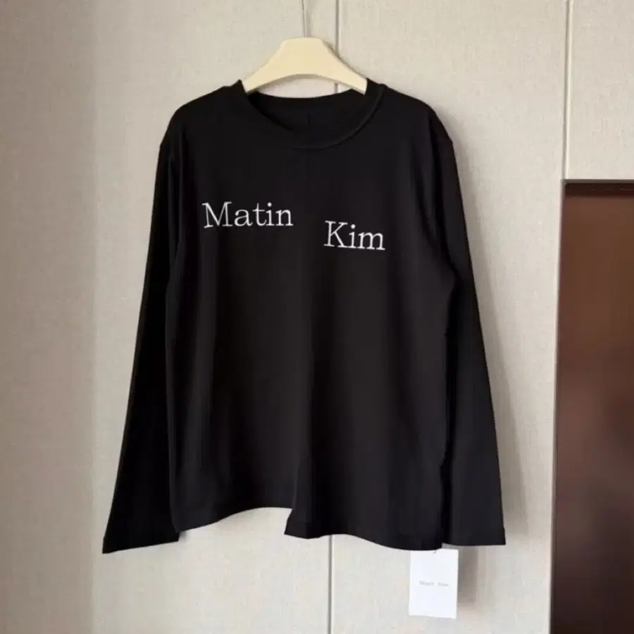 마뗑킴 맨투맨 블랙. M