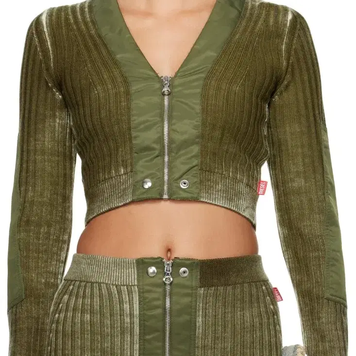 [XS] DIESEL 카키 M 아세라 가디건 A14927 0JHAY