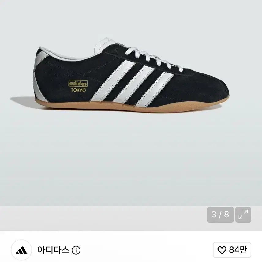 (새상품) 아디다스 도쿄 스니커즈 블랙 JI0183 240