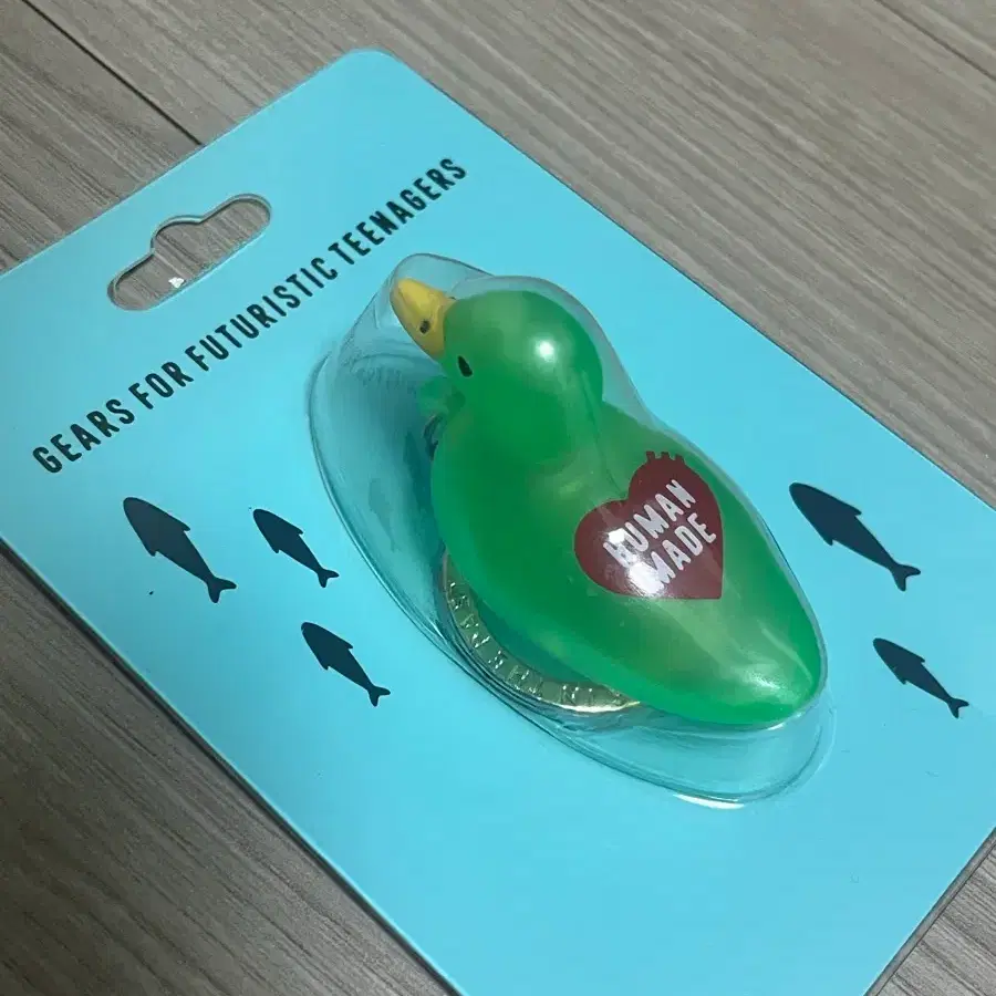 휴먼메이드 덕 pvc 키체인 그린