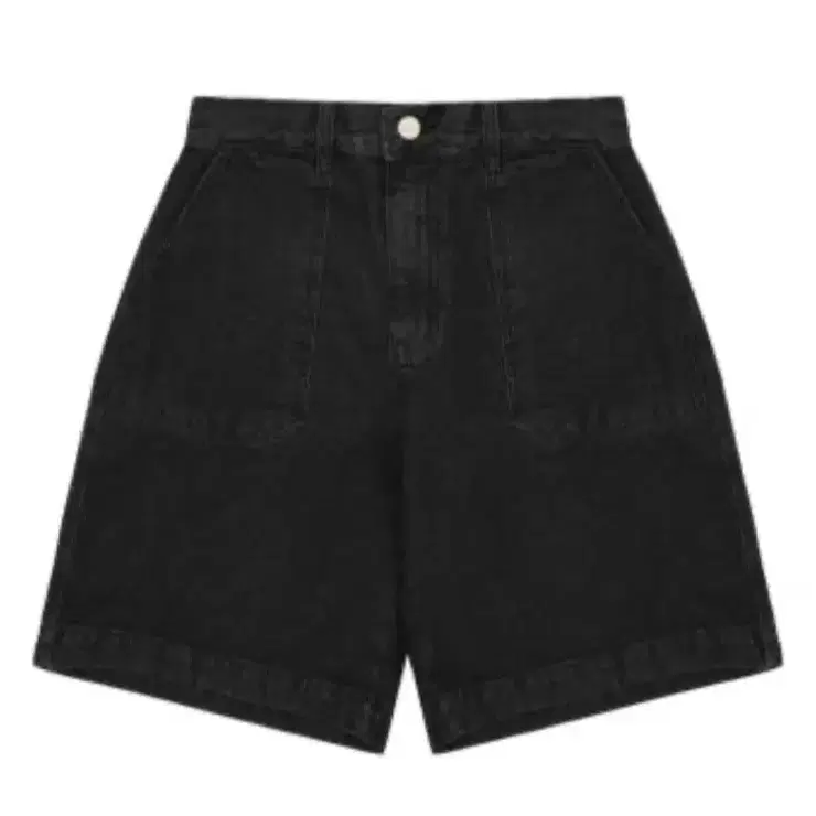 Kappy 데님 하프 팬츠 블랙