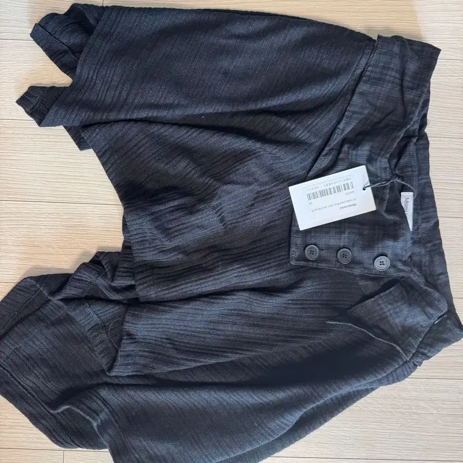 미세키서울 Unbalanced flow mini skirt CHECK