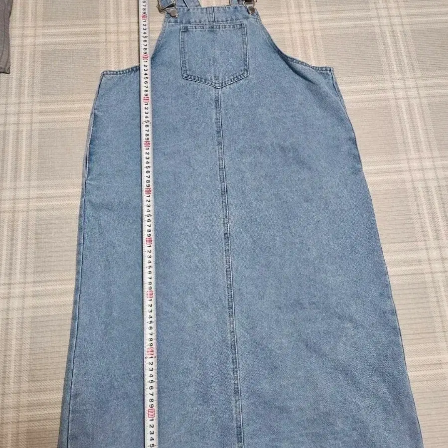 난닝구 청 멜빵 원피스 F