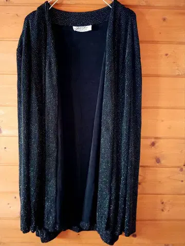 Lilli Ann COLLECTIONS 라메 믹스 롱 가디건