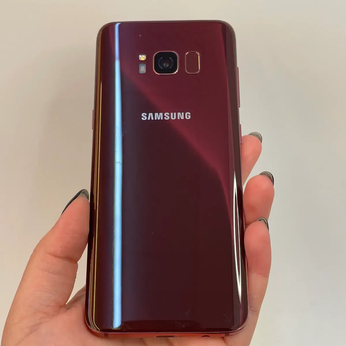 !!무선충전가능!! 갤럭시S8 레드 64GB 400762 울산중고폰!!