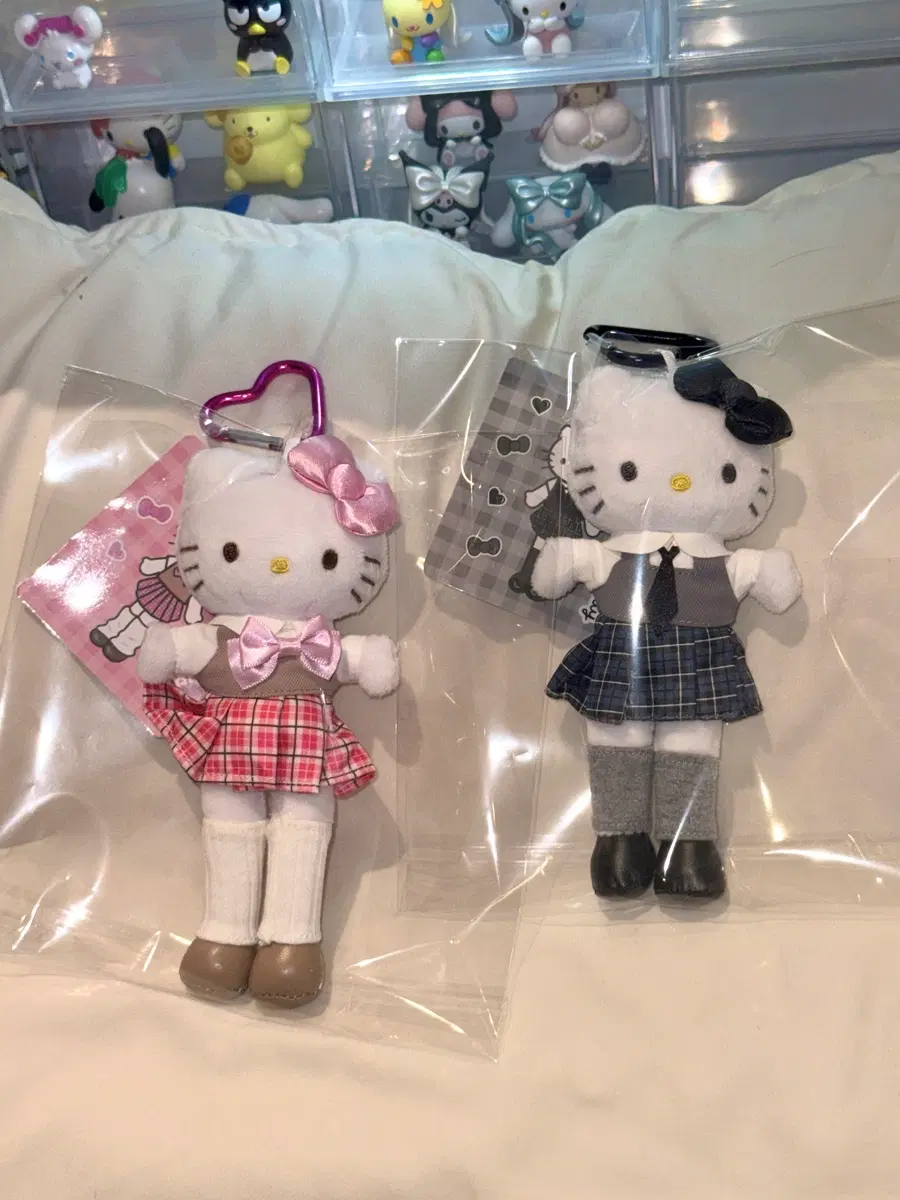 산리오 헬로키티 롱다리 세일러 인형 키링