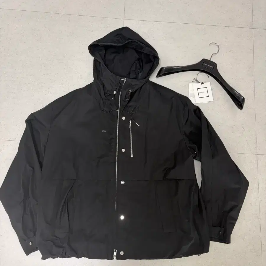 [우영미] 하이넥 후드 자켓 블랙 - 23FW 50size