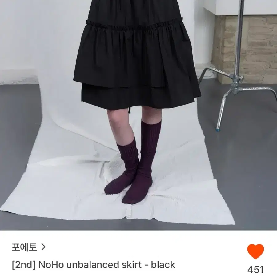 포에토 노호 언발란스 스커트