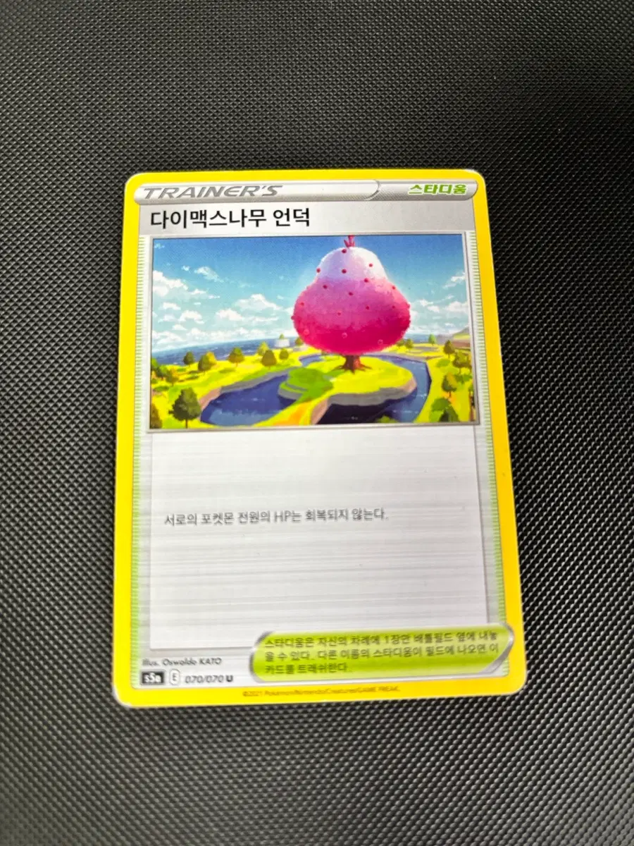 고대 빈티지 포켓몬카드 다이맥스나무 언덕 일반카드 도감용 덱소스 s5a 070/070