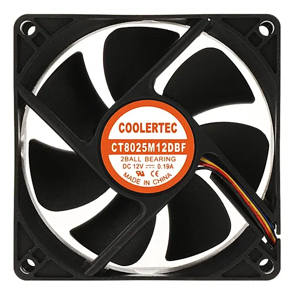 25T PWM 80mm 2볼베어링 시스템쿨링팬 블랙