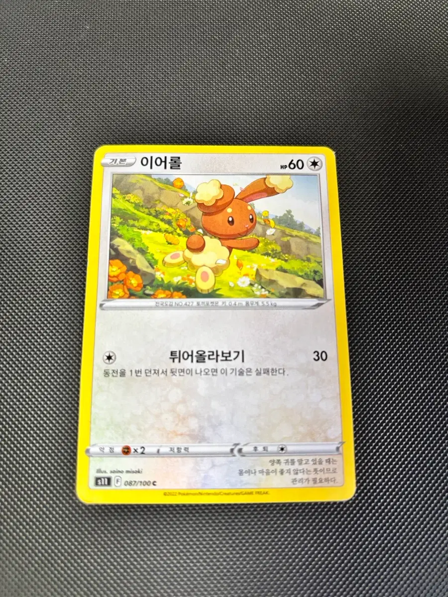 고대 빈티지 포켓몬카드 이어롤 일반카드 도감용 덱소스 s11 087/100