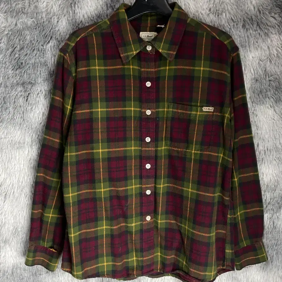 엘엘빈 LL BEAN 타탄 체크 플란넬 셔츠y 7084