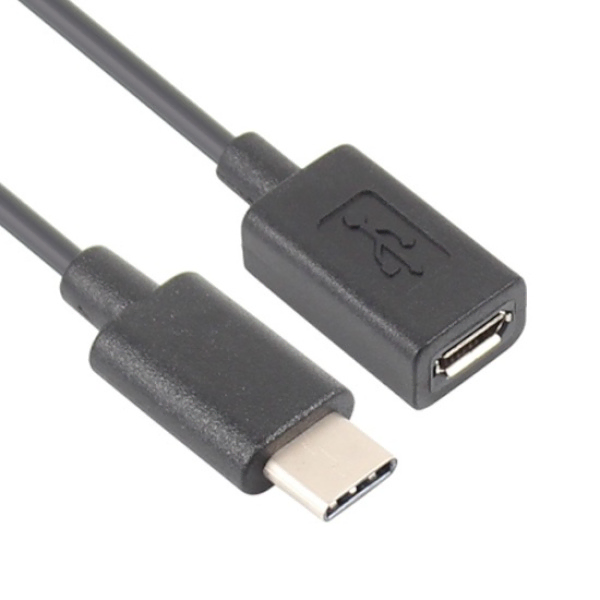 C타입 to Micro5핀 USB2.0 변환케이블 0.15m 블랙