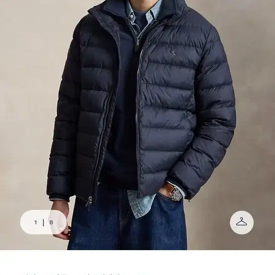 폴로 패커블 다운 자켓 네이비 xL